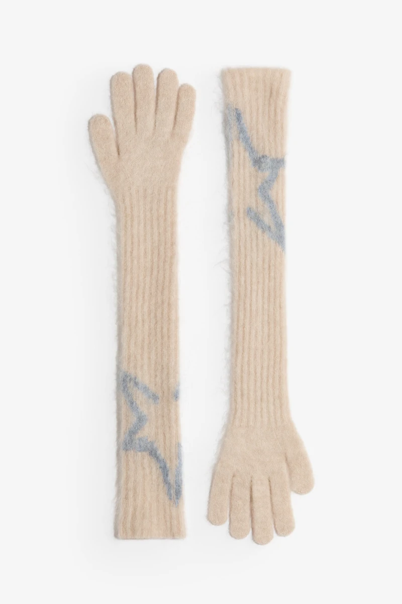 Mohair-Blend Gloves