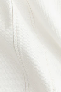 Flared-Skirt Denim Dress