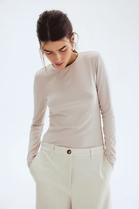 Long-sleeved Microfiber Top