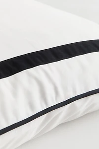 Taie d'oreiller en satin de coton