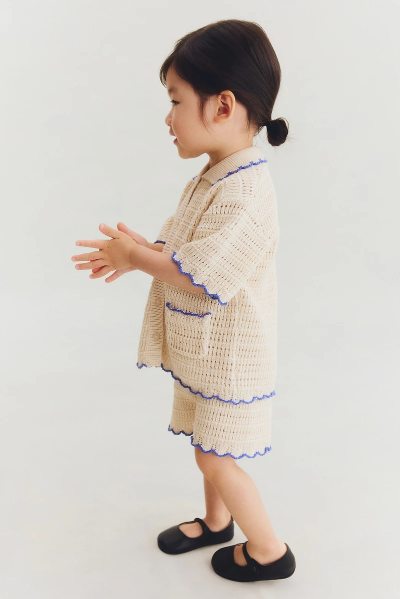 2-Piece Crocheted-Style Set