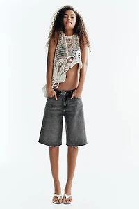 Denim Bermuda Shorts