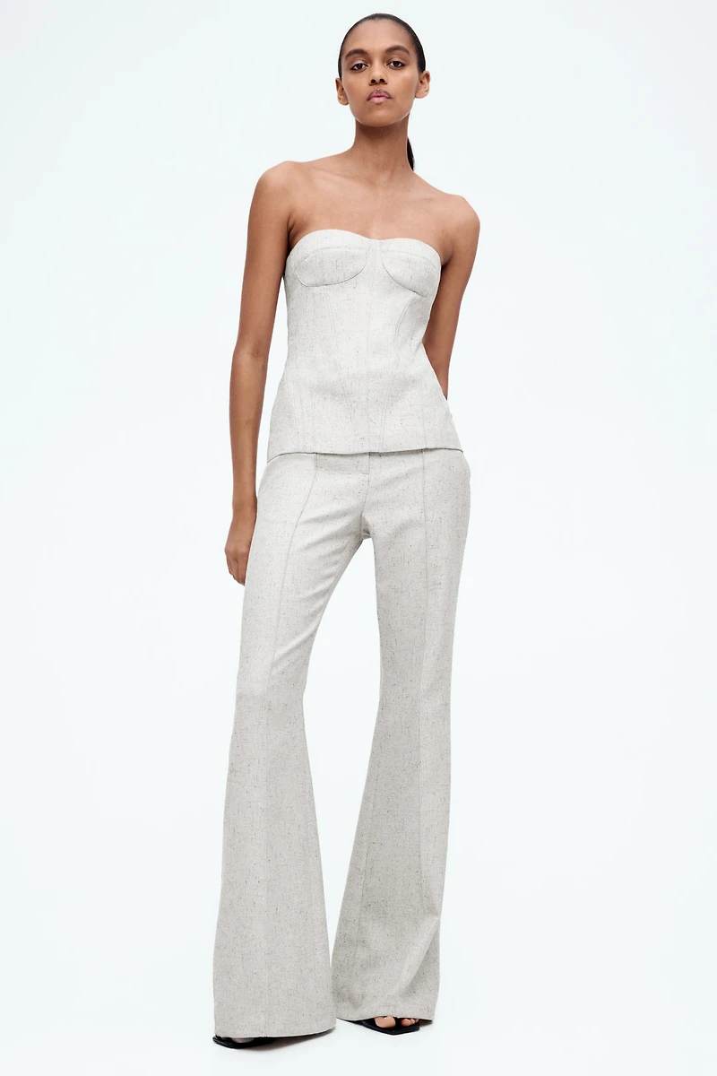 Haut bustier en sergé