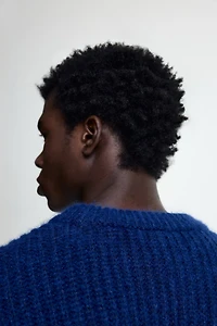 Loose-Fit Rib-Knit Sweater