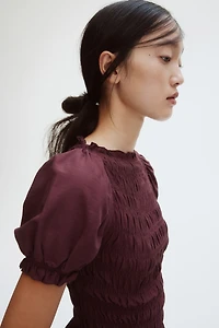 Blouse en nid d'abeille