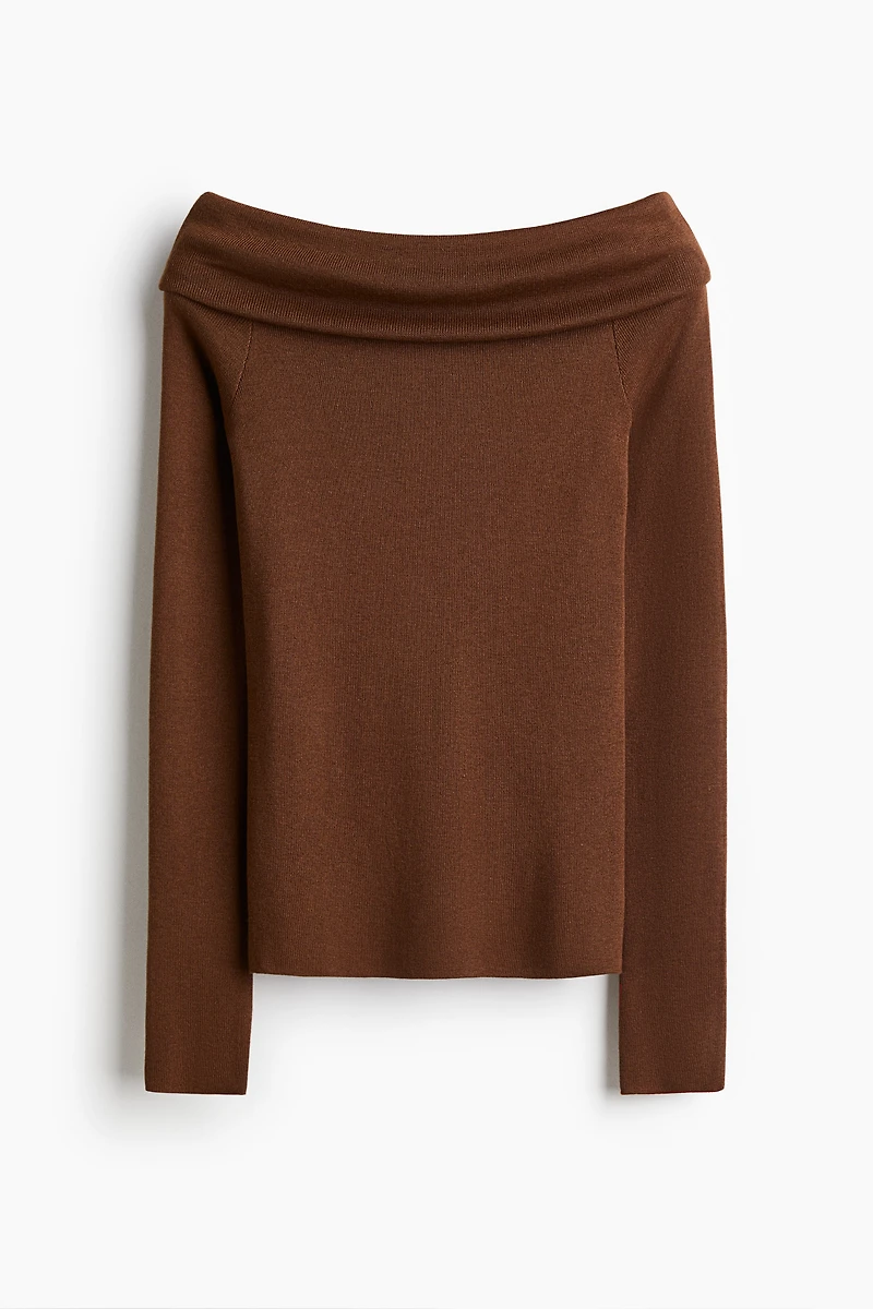 Chandail épaules nues