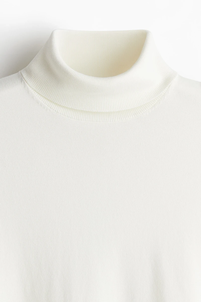Slim Fit Fine-Knit Turtleneck Sweater