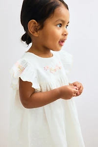 Robe en coton avec broderies