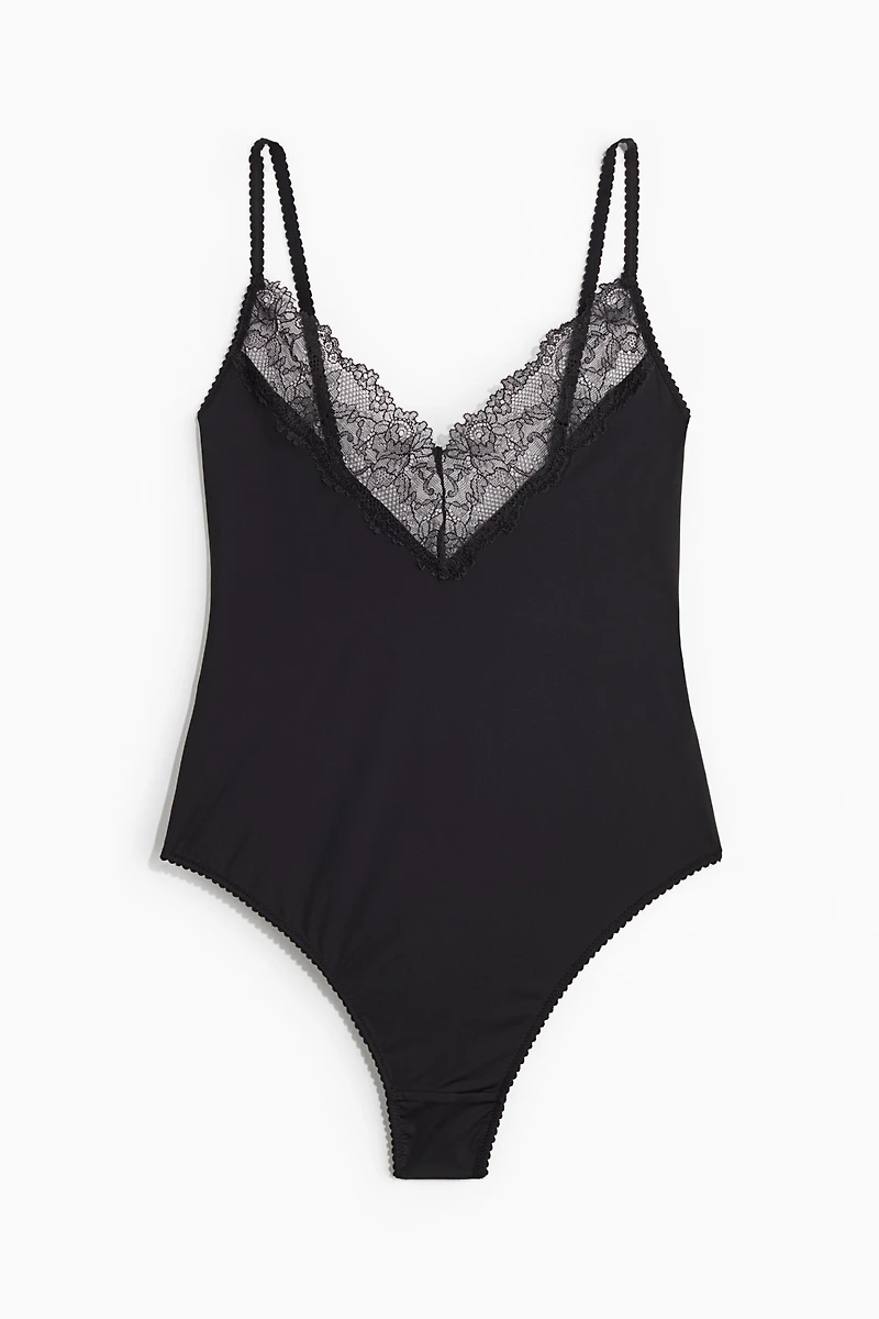 Microfiber Thong Bodysuit