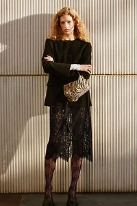 Jupe crayon en dentelle