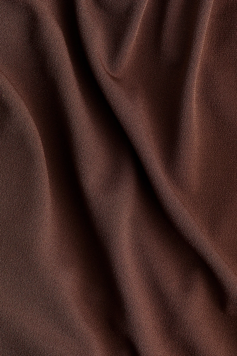 Draped Cape-Detail Dress