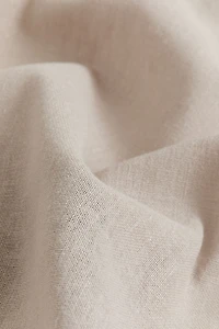 1-Pack Long and Wide Linen-Blend Curtain Panel