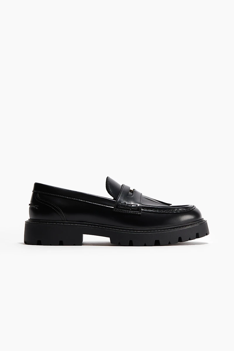 Fringe-Trimmed Loafers