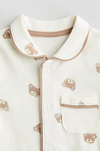 Cotton Jersey Pajama Jumpsuit