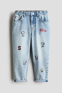 Regular-Fit Printed Jeans