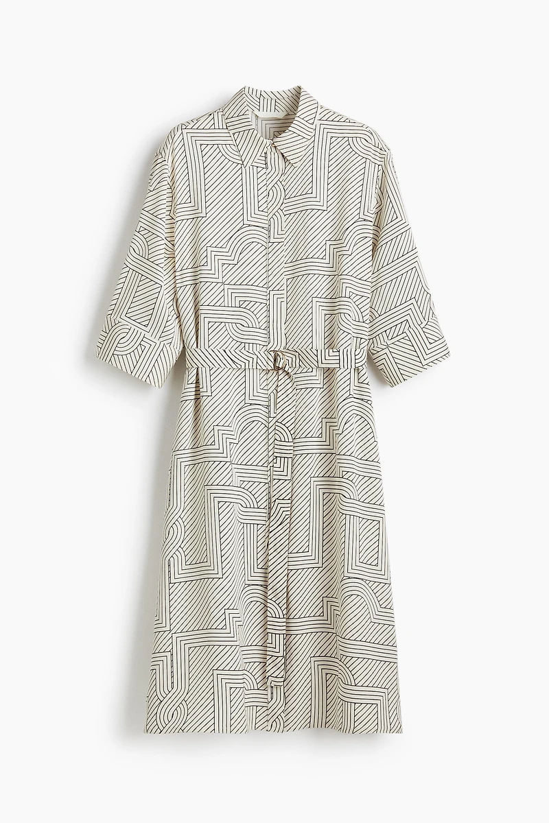 Robe chemise avec ceinture