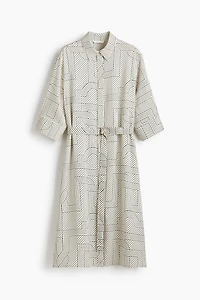 Robe chemise avec ceinture