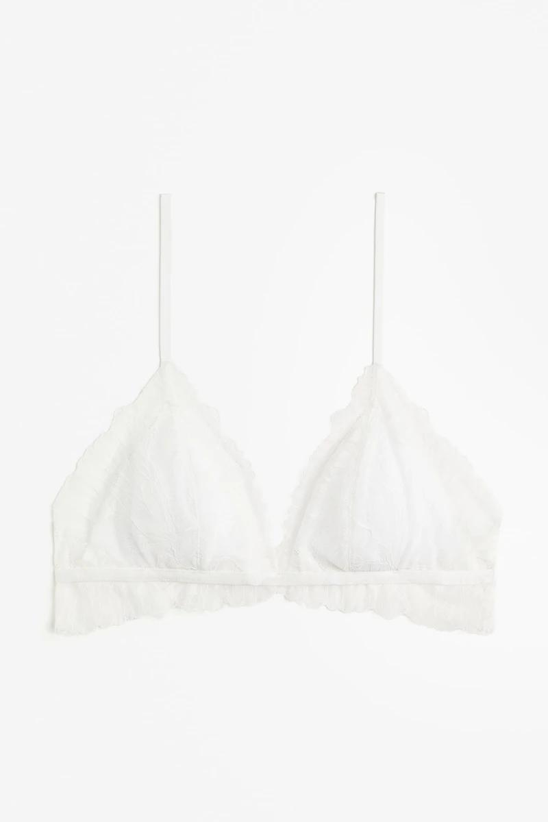 Soutien-gorge souple et rembourré en dentelle