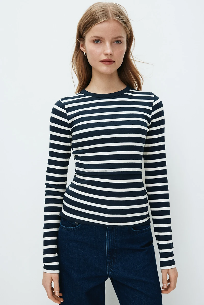 MAMA Long-Sleeved Nursing Top