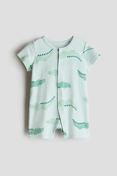 Short Cotton Pajama Jumpsuit