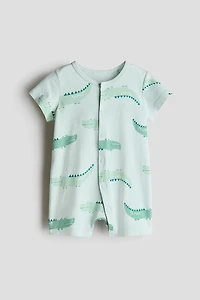 Short Cotton Pajama Jumpsuit