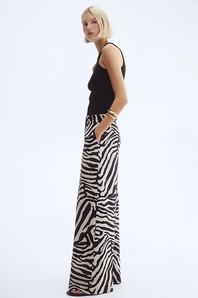 Pantalon large en sergé