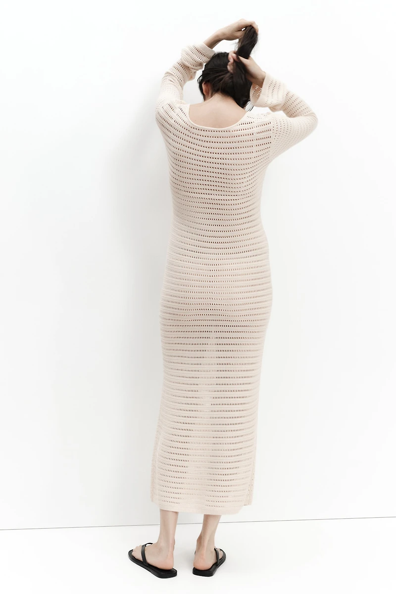 MAMA Crochet-Look Dress