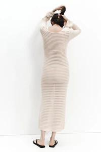 MAMA Crochet-Look Dress