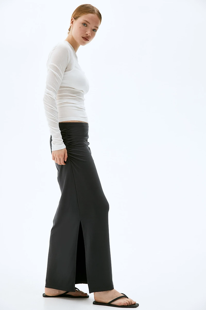 Gathered Maxi Skirt