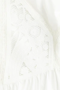 Blouse brodée en coton