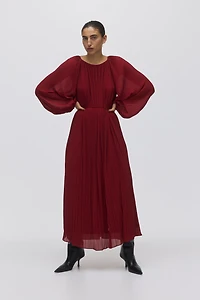 Long Plissé Dress