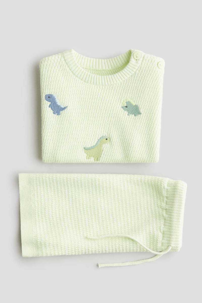 Ensemble 2 pièces en coton texturé