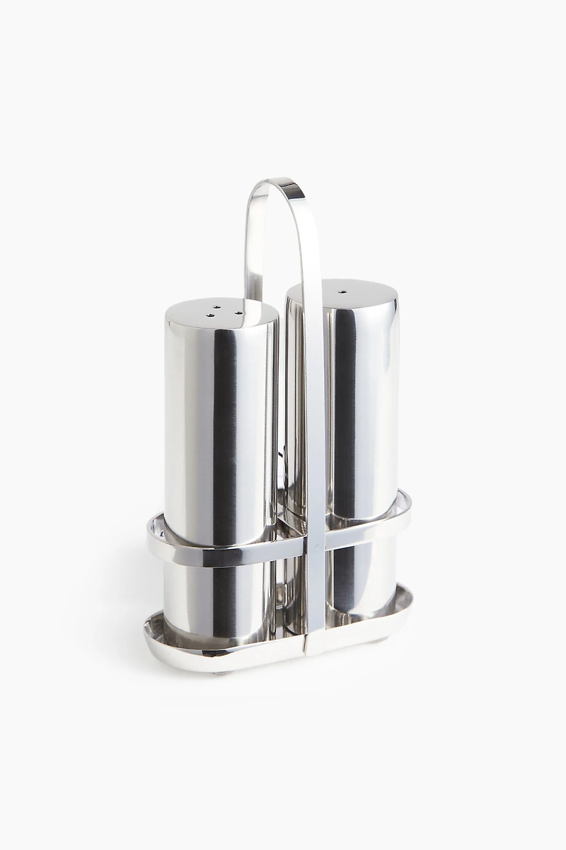 Salière et poivrière en inox