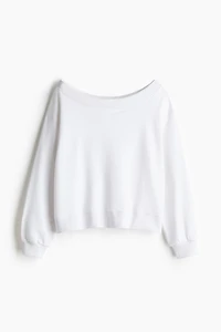 Off-the-Shoulder Sweatshirt