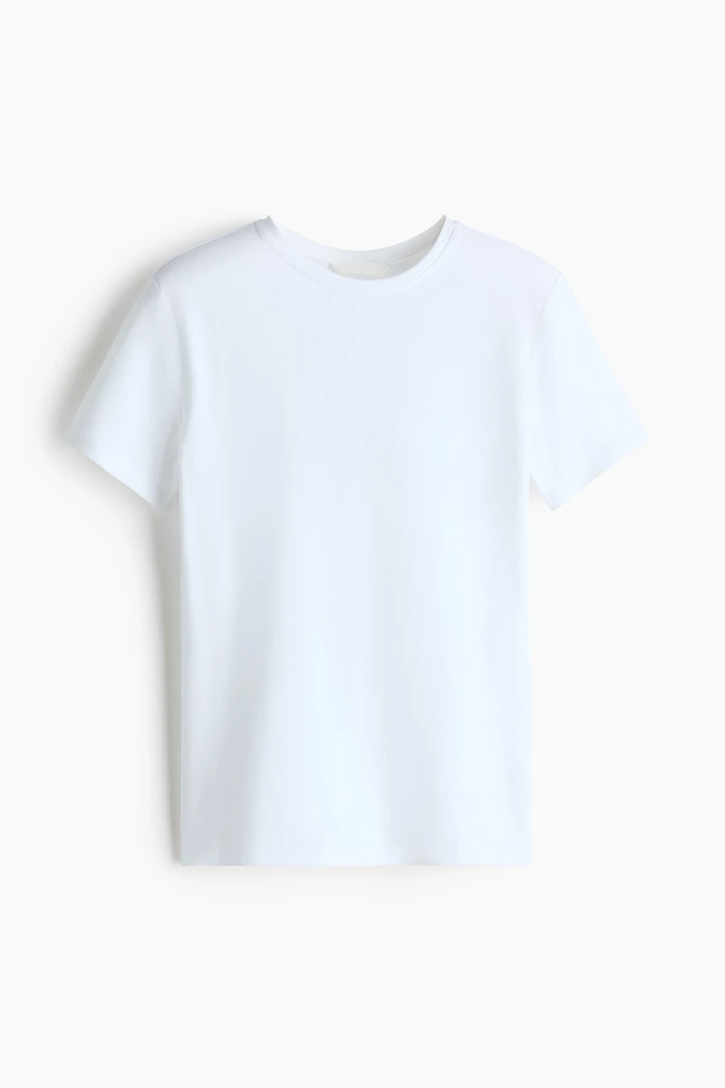 T-shirt ajusté en coton mélangé