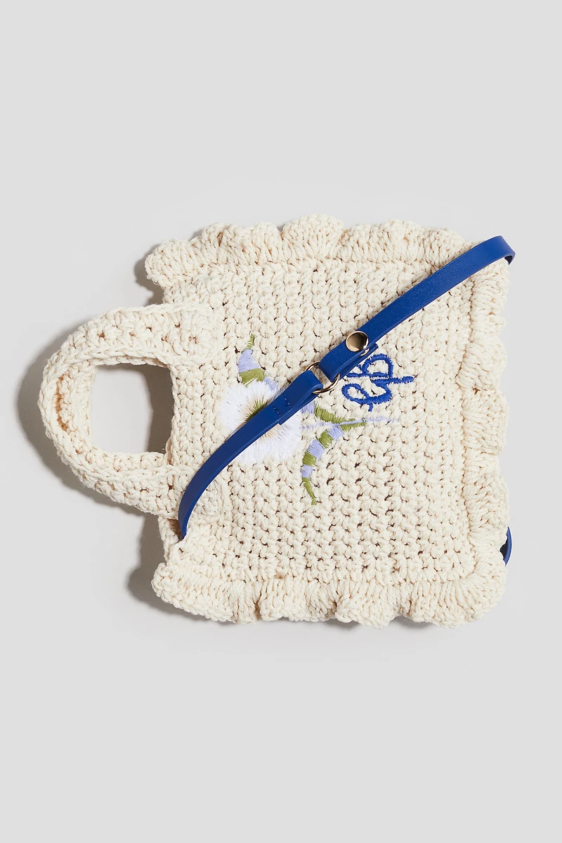 Crochet-Look Handbag
