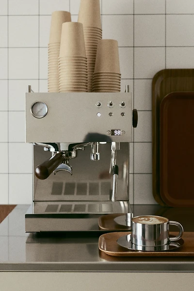 Stainless Steel Cup and Saucer