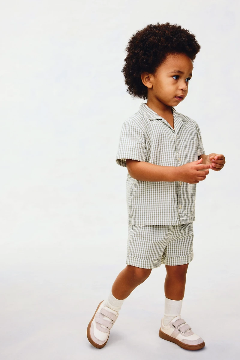 2-Piece Cotton Seersucker Set