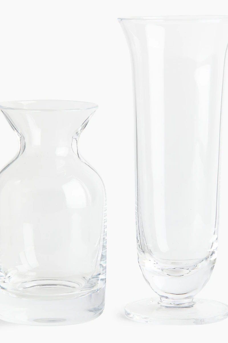 2-Pack Glass Mini Vases