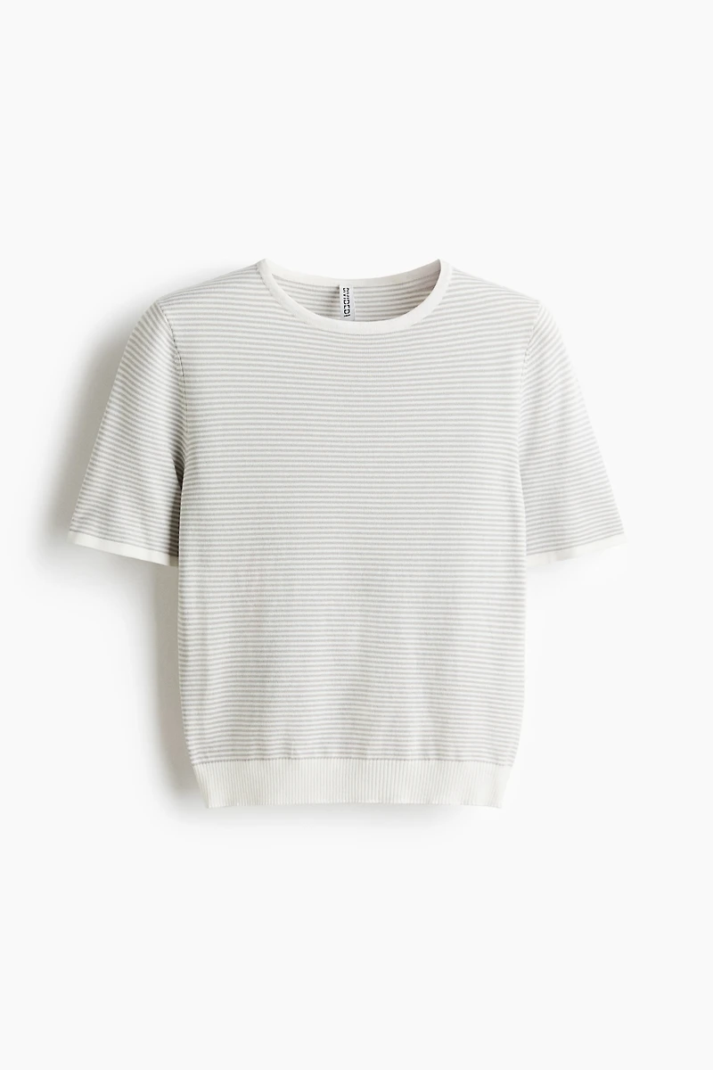 T-shirt en fin tricot