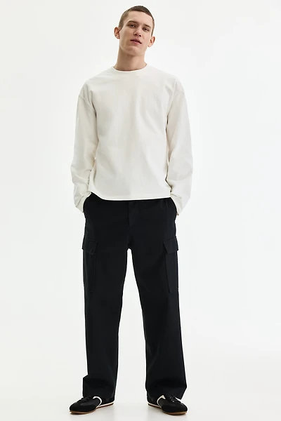 Relaxed-Fit Cotton Cargo Pants