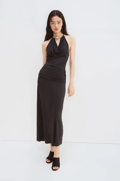 Draped Halterneck Dress