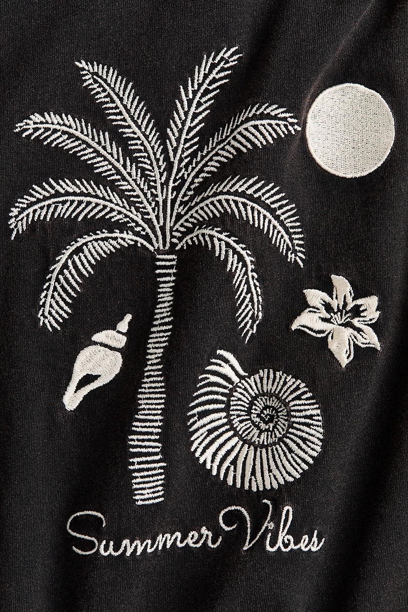 Oversized Embroidered T-Shirt