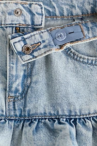 Denim Ruffle Skirt