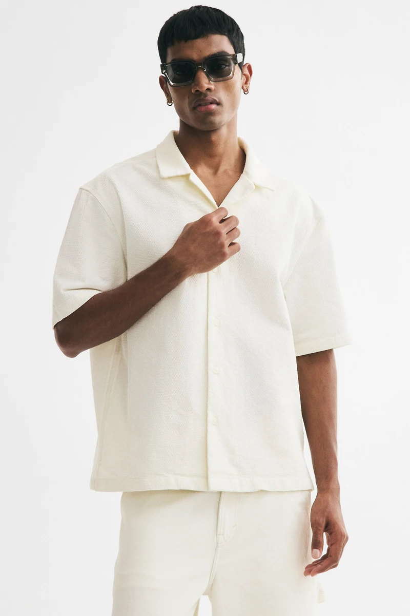 Relaxed-Fit Waffled Resort Shirt