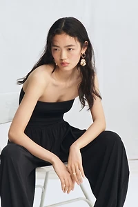 Combi-pantalon bandeau à jambes ballon