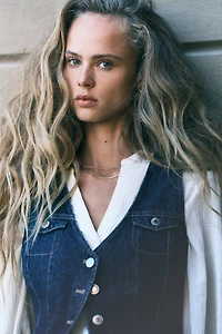 Chandail sans manches en denim