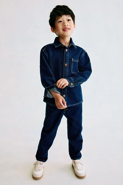 Tapered Cotton-blend Jeans