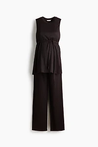 MAMA 2-piece Textured Jersey Set