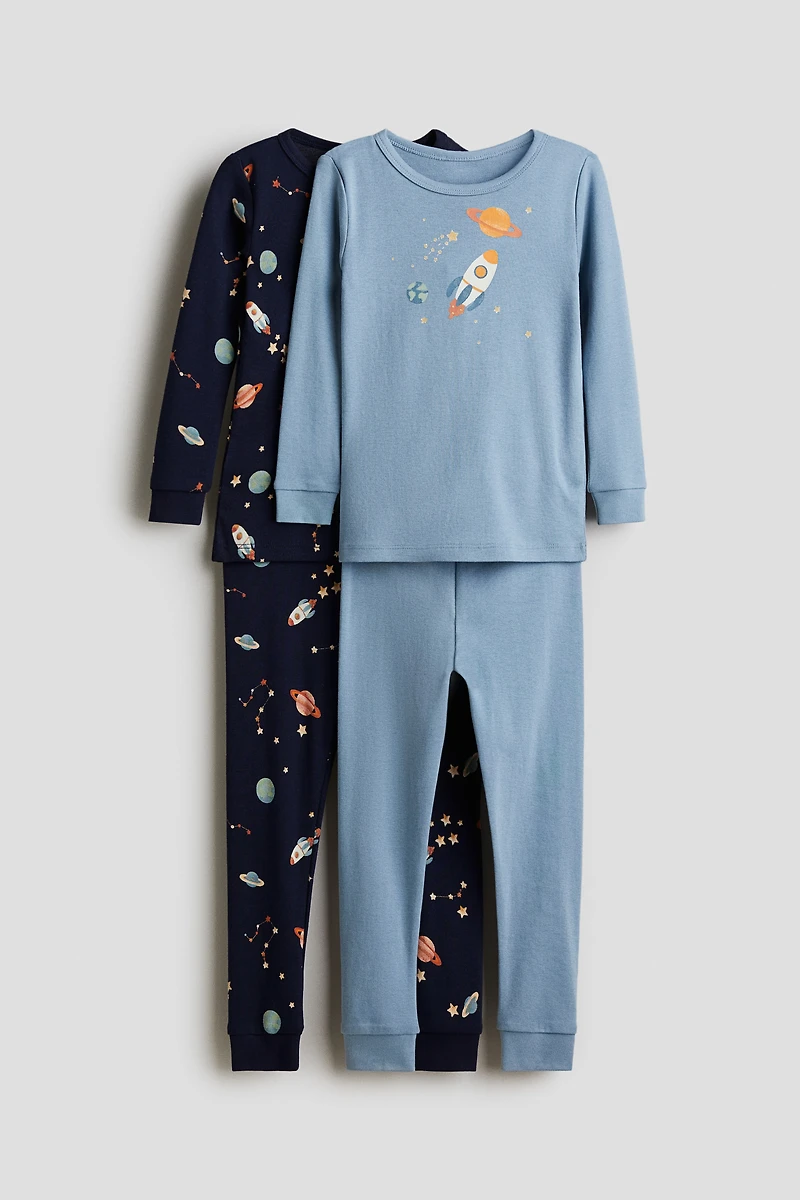 2-pack Snug Fit Cotton Pajamas